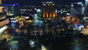 フォーポイントバイシェラトン函館の客室から見える夜景も綺麗!