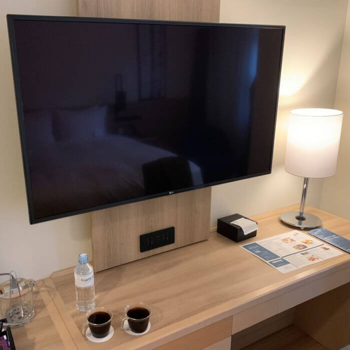 フェアフィールドバイマリオット札幌の客室内のテレビ