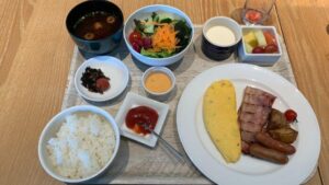 フォーポイントバイシェラトンの朝食はアメリカンブレックファーストです。