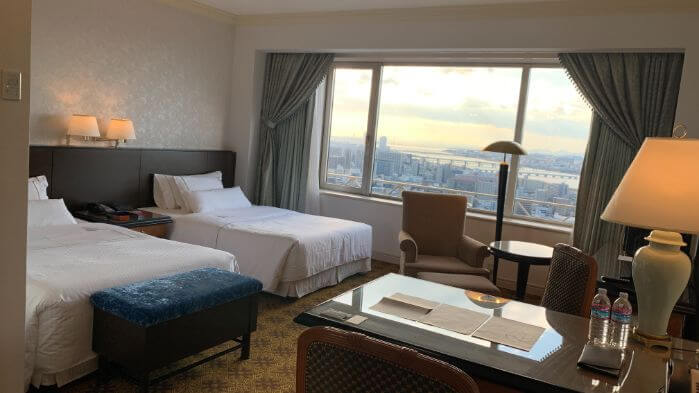 ウェスティンホテル大阪の客室です。