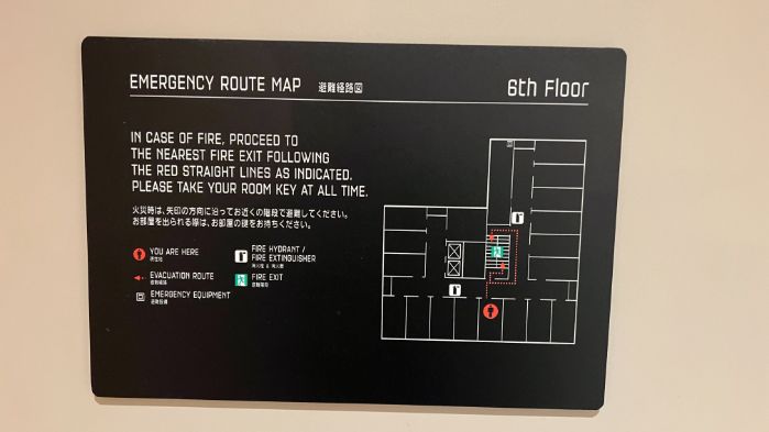 モクシー京都二条6階のマップ