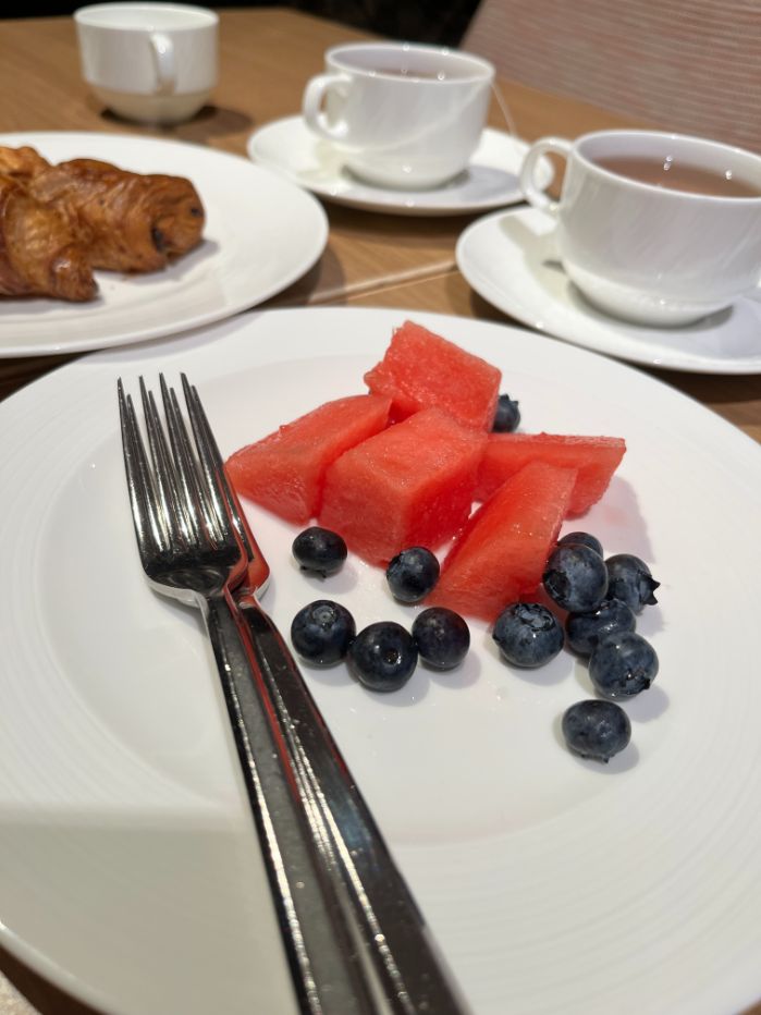 シェラトン都ホテル東京のクラブラウンジの朝食