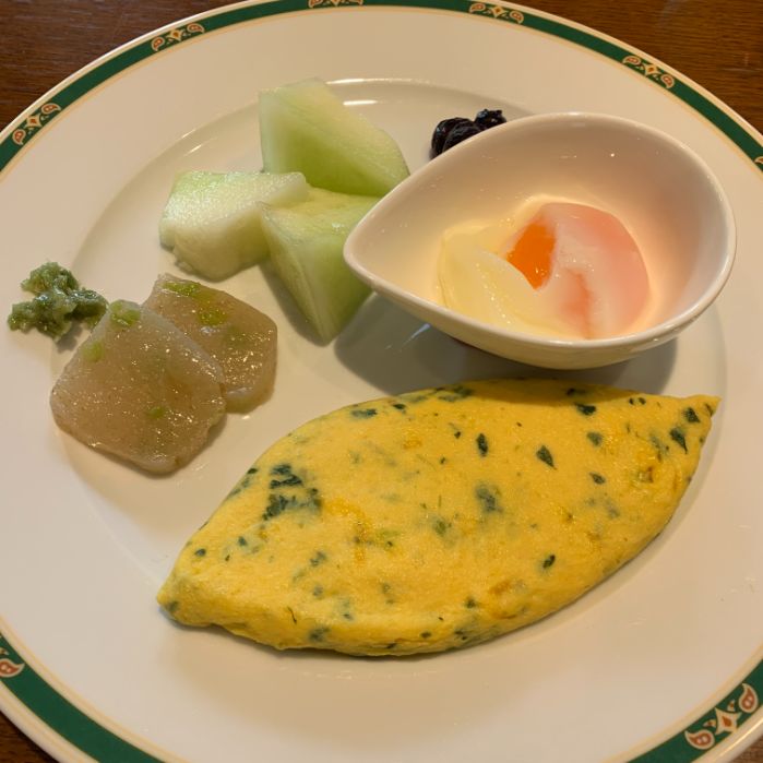 軽井沢マリオットの朝食です。
