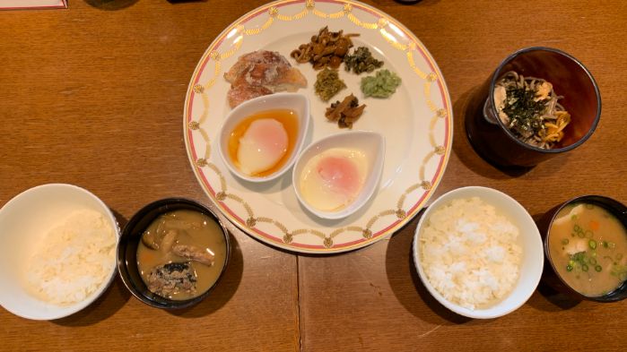 軽井沢マリオットの朝食です。