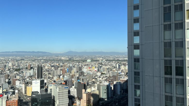 名古屋アソシアホテルの客室からの景色です。