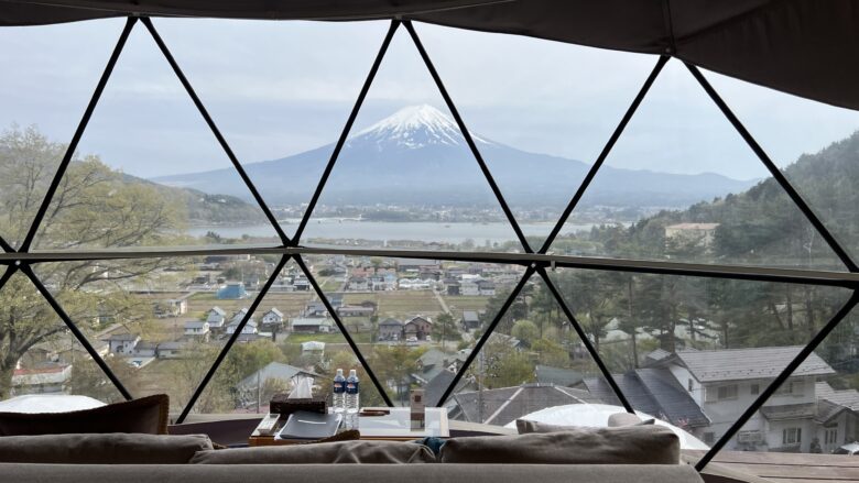 嶺乃華の宿泊記！富士山が見えるグランピング施設（山梨）で絶景の体験
