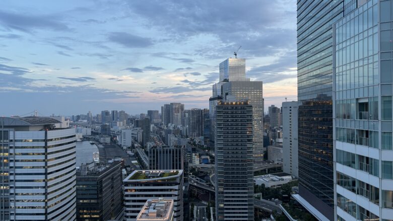 メズム東京エグゼクティブフロアからの景色