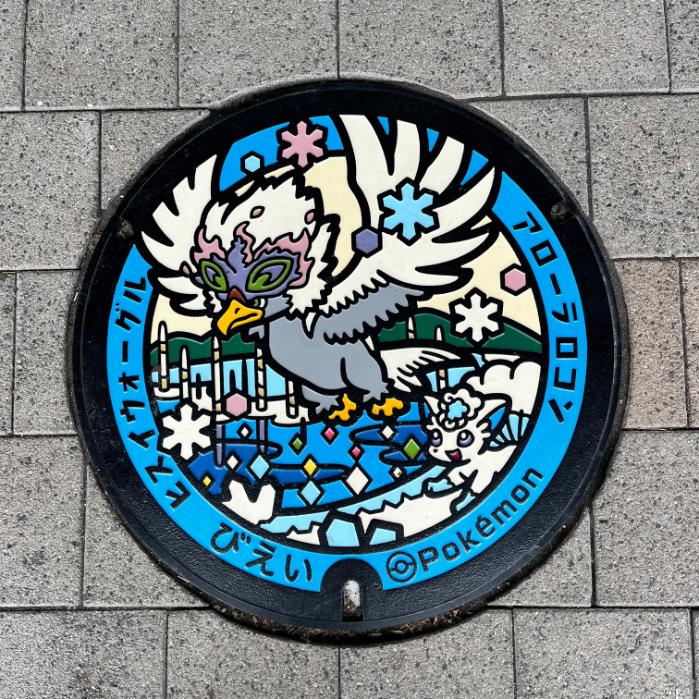 アローラロコンとヒスイウォーグルのポケフタ|北海道美瑛町