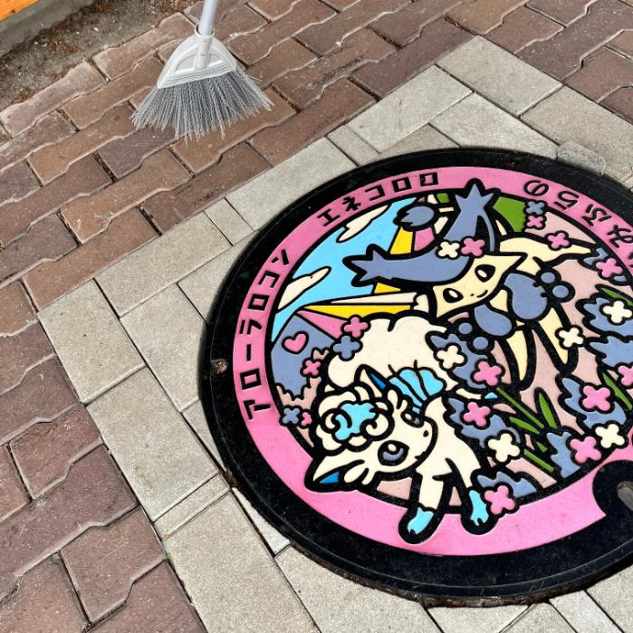アローラロコンとエネコロロのポケフタ|北海道上富良野町