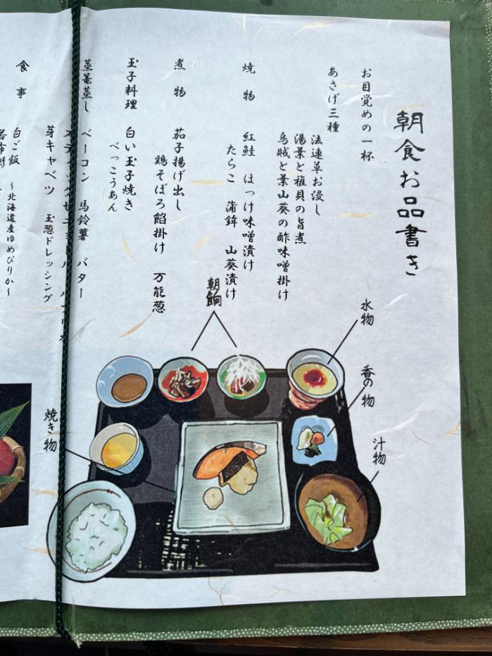 定山渓ゆらく草庵|朝食